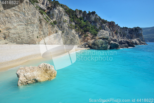 Image of Megali Petra Beach, Lefkada Island, Lefkas