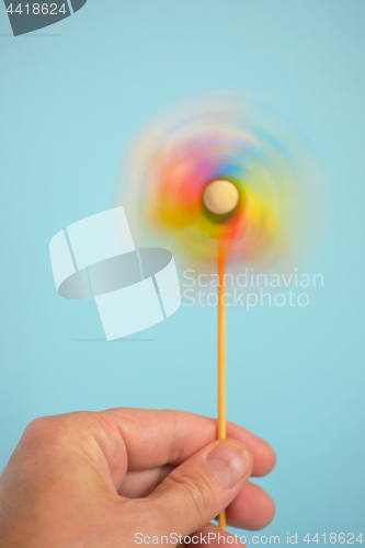 Image of Toy Multi-colored windmill 