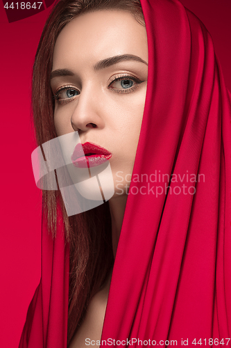 Image of Fashion woman portrait. Beautiful model.