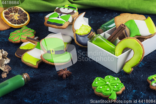 Image of Gingerbreads cookies for Patrick\'s day