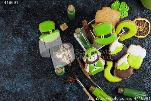 Image of Gingerbreads cookies for Patrick\'s day