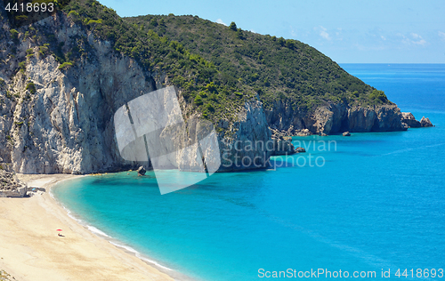 Image of Mylos Beach, in Agios Nikitas, Lefkada island