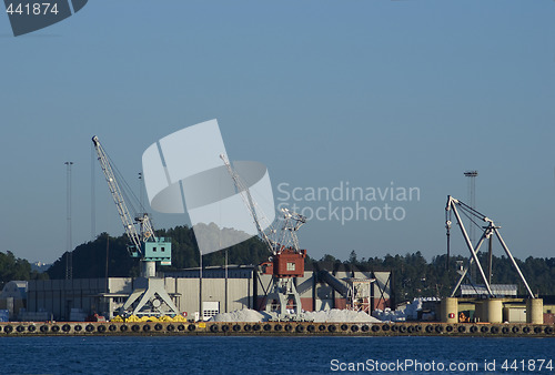 Image of Harbour with cranes