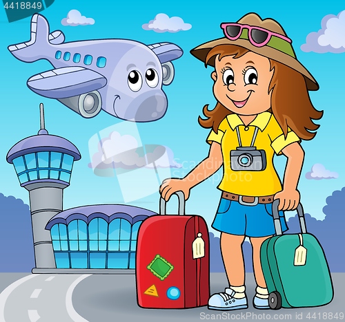 Image of Tourist woman theme image 2