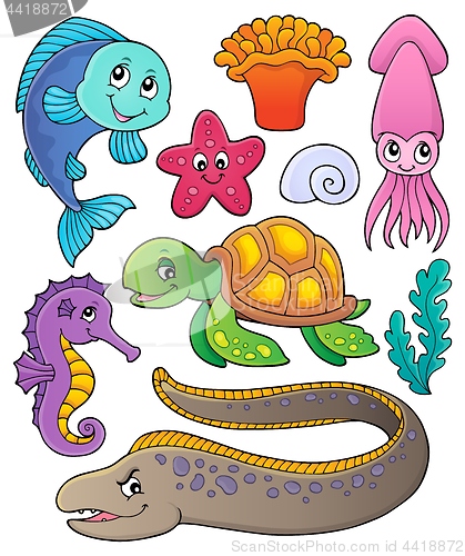 Image of Sea life theme collection 1