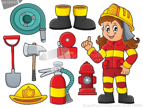 Image of Firefighter theme set 1