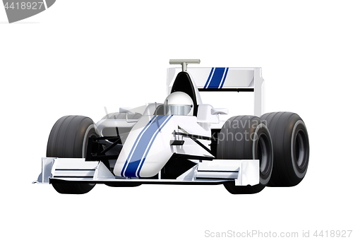 Image of speed car on white