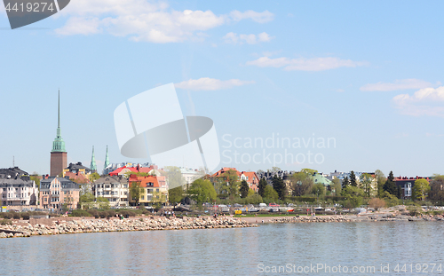 Image of View from the shore of Munkkisaari district in Helsinki