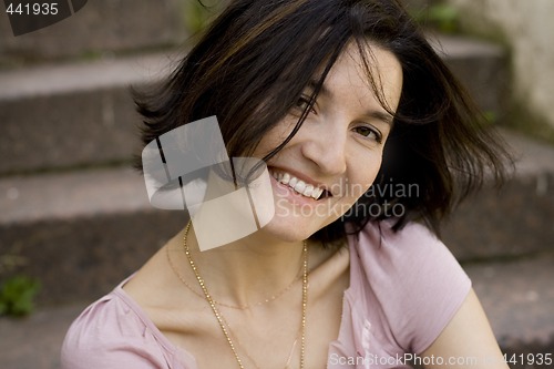 Image of attractive smiling woman