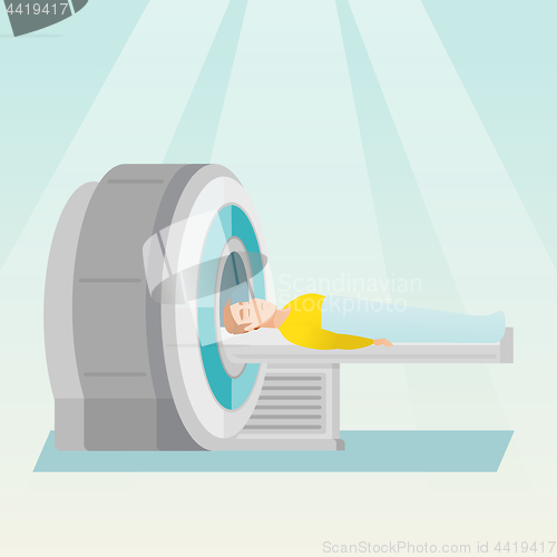 Image of Magnetic resonance imaging vector illustration.