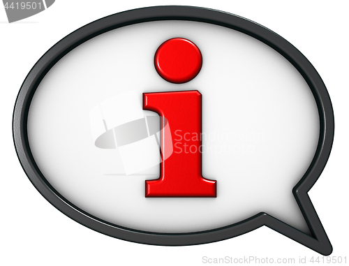 Image of info speech bubble