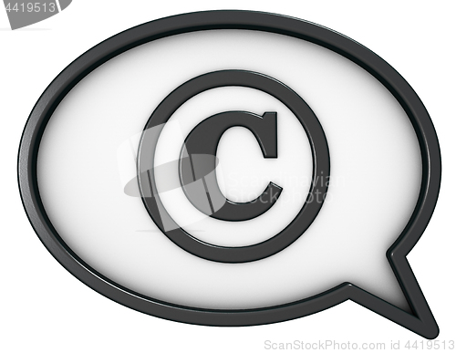 Image of copyright speech bubble