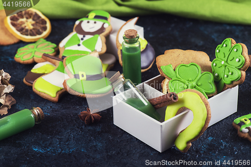 Image of Gingerbreads cookies for Patrick\'s day