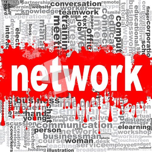 Image of Network word cloud