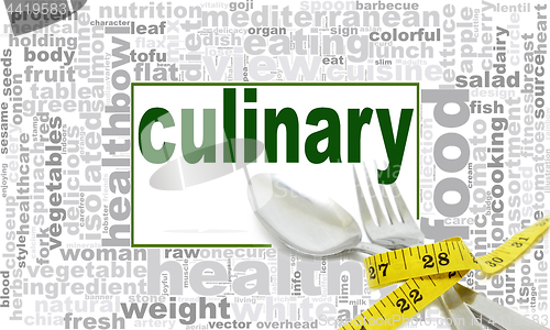 Image of Culinary word cloud design