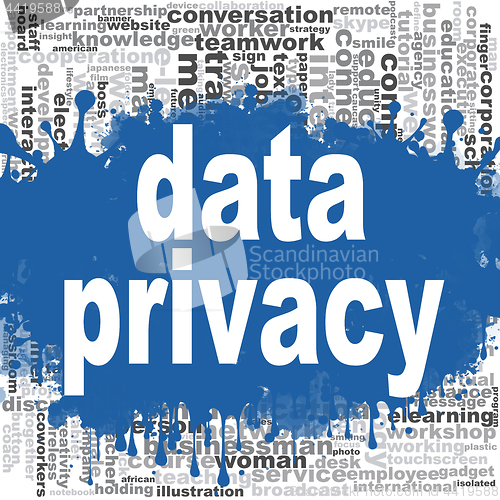 Image of Data privacy word cloud