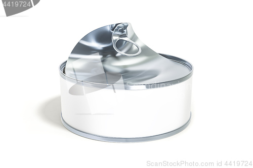 Image of open white tin can