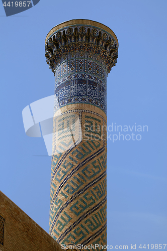 Image of Minaret of Gur-e-Amir mausoleum, Samarkand