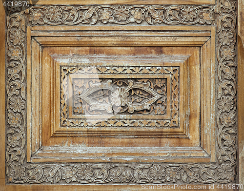 Image of Traditional wood carving, Uzbekistan