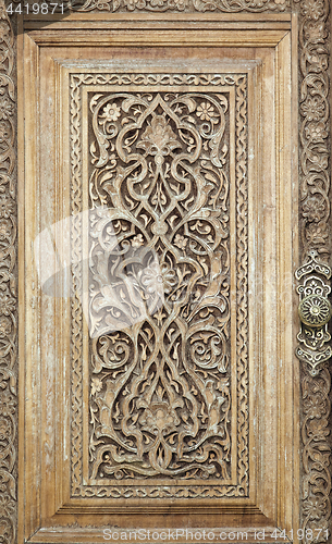 Image of Traditional wood carving, Uzbekistan