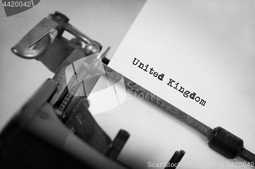 Image of Old typewriter - United Kingdom