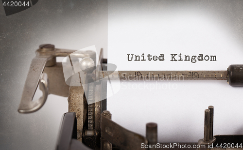 Image of Old typewriter - United Kingdom