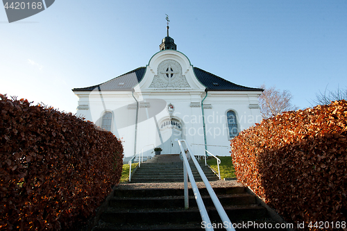 Image of Hellebæk church in 2015