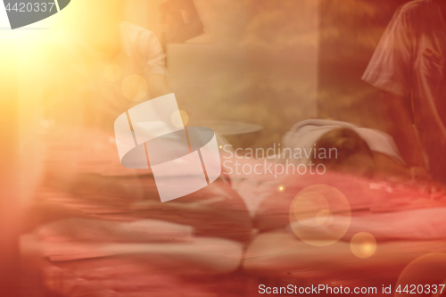 Image of couple receiving a back massage