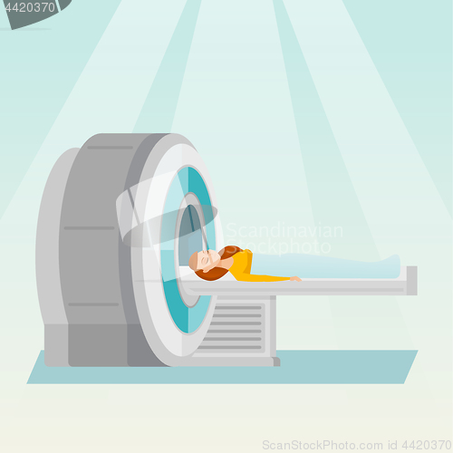 Image of Magnetic resonance imaging vector illustration.