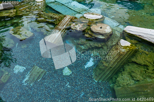 Image of Drowned ruins of ancient city, Hierapolis