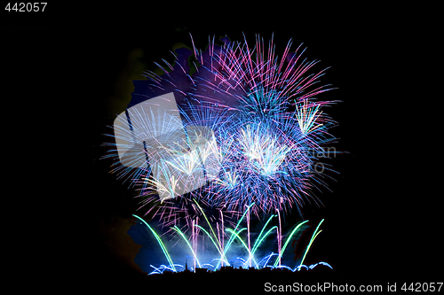 Image of Fireworks Lighting up the Sky