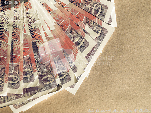 Image of Vintage Fifty Pound notes