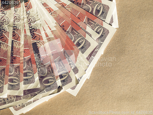 Image of Vintage Fifty Pound notes