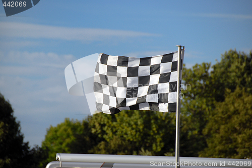 Image of Formula flag in motion