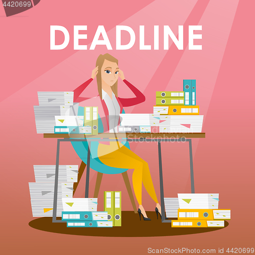 Image of Businessman has a problem with a deadline.