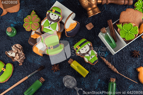 Image of Gingerbreads cookies for Patrick\'s day