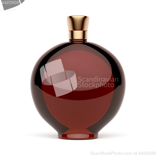 Image of Red alcohol bottle