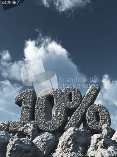 Image of ten percent