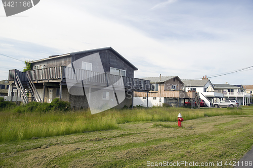 Image of beach houses Ditch Plains Montauk Hamptons New York