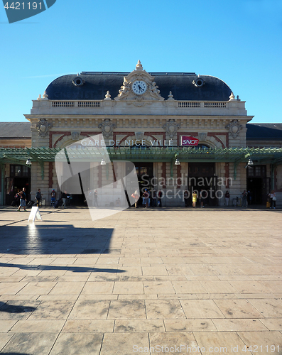 Image of editorial train station Nice France