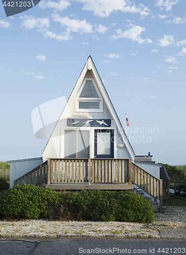 Image of a-frame cottage oceanfront Montauk, New York, The Hamptons