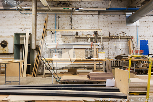 Image of woodworking factory workshop