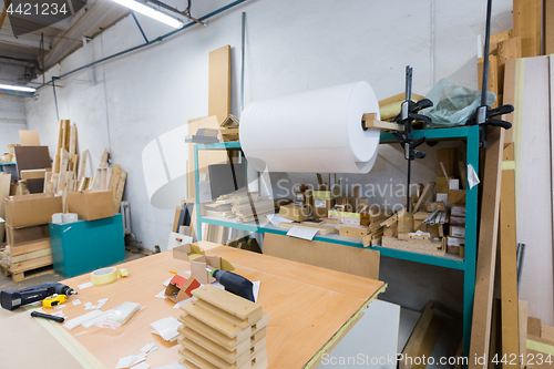 Image of woodworking factory packing shop