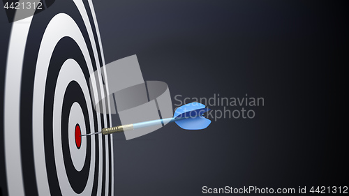 Image of a blue typical dart arrows