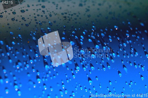 Image of Drops on blue II