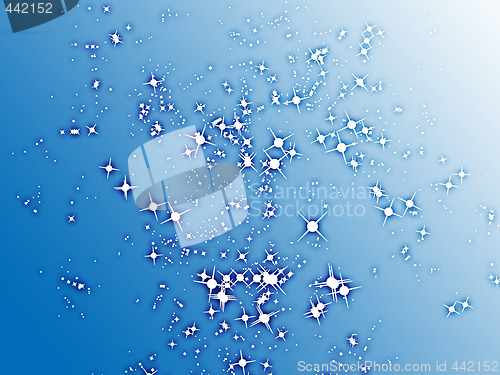 Image of Sparks of floating light illustration