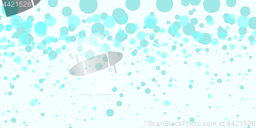 Image of turquoise bubbles, abstract background