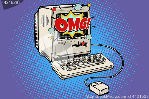 Image of OMG vintage retro computer