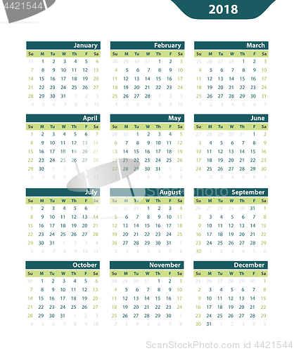 Image of Calendar 2018