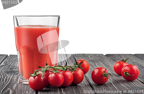 Image of Cherry tomatoes and tomato juice